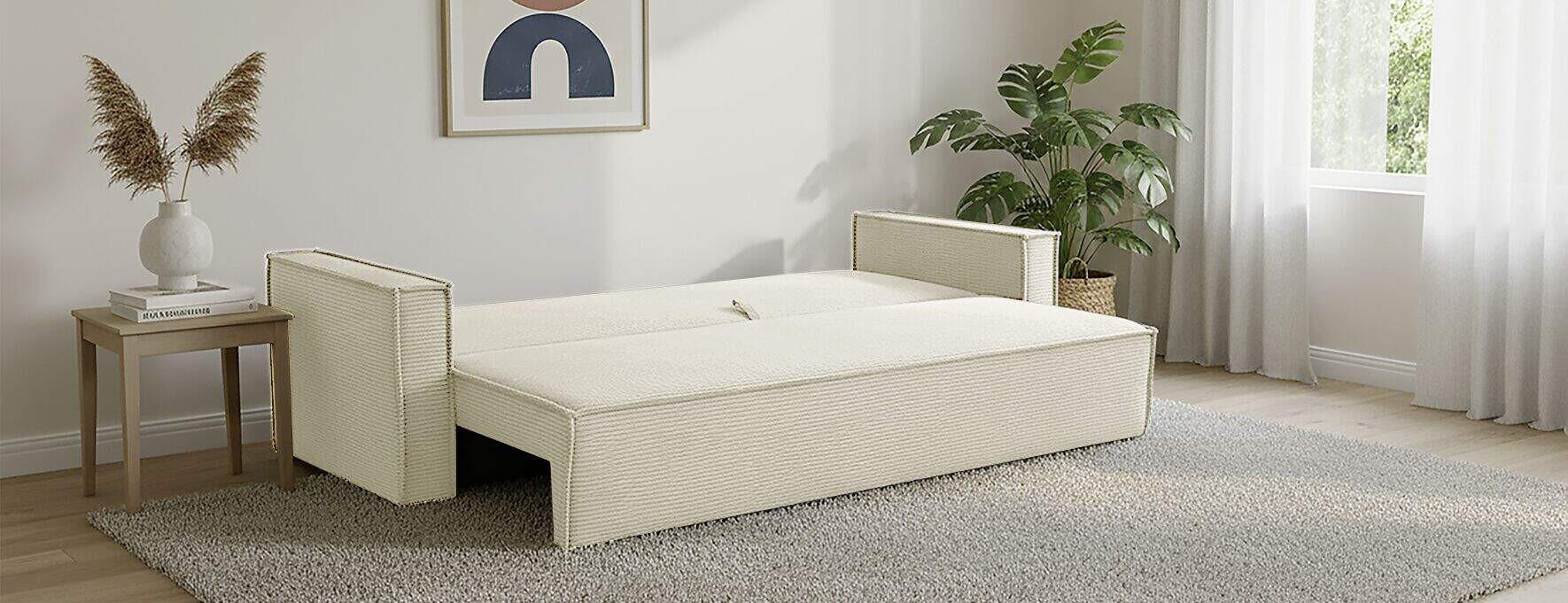 Schlafsofa beige
