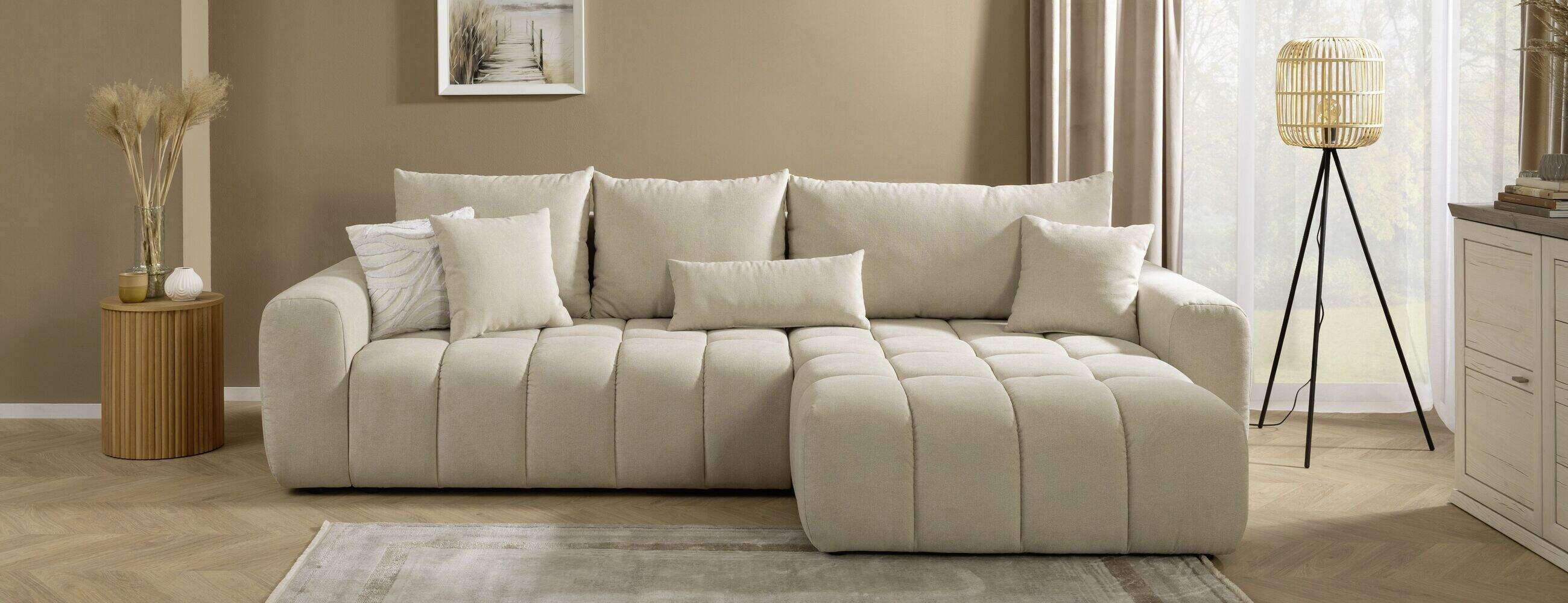 Eckcouch beige