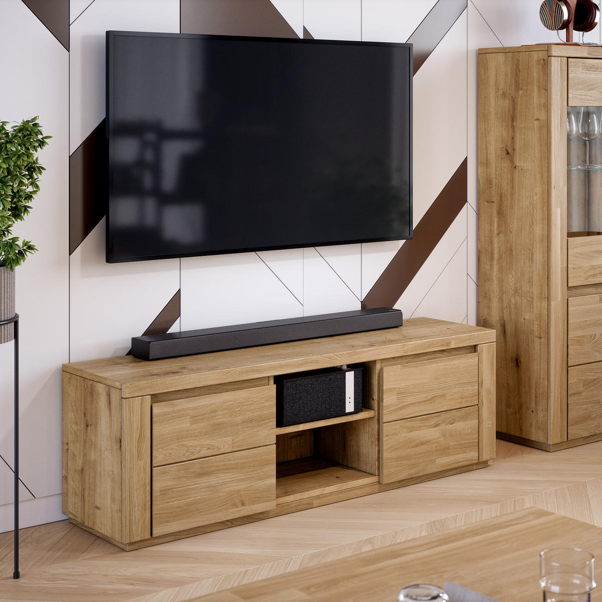 LOWBOARD Skagen - Eichefarben, Holz (37/47/140cm) - kiki design
