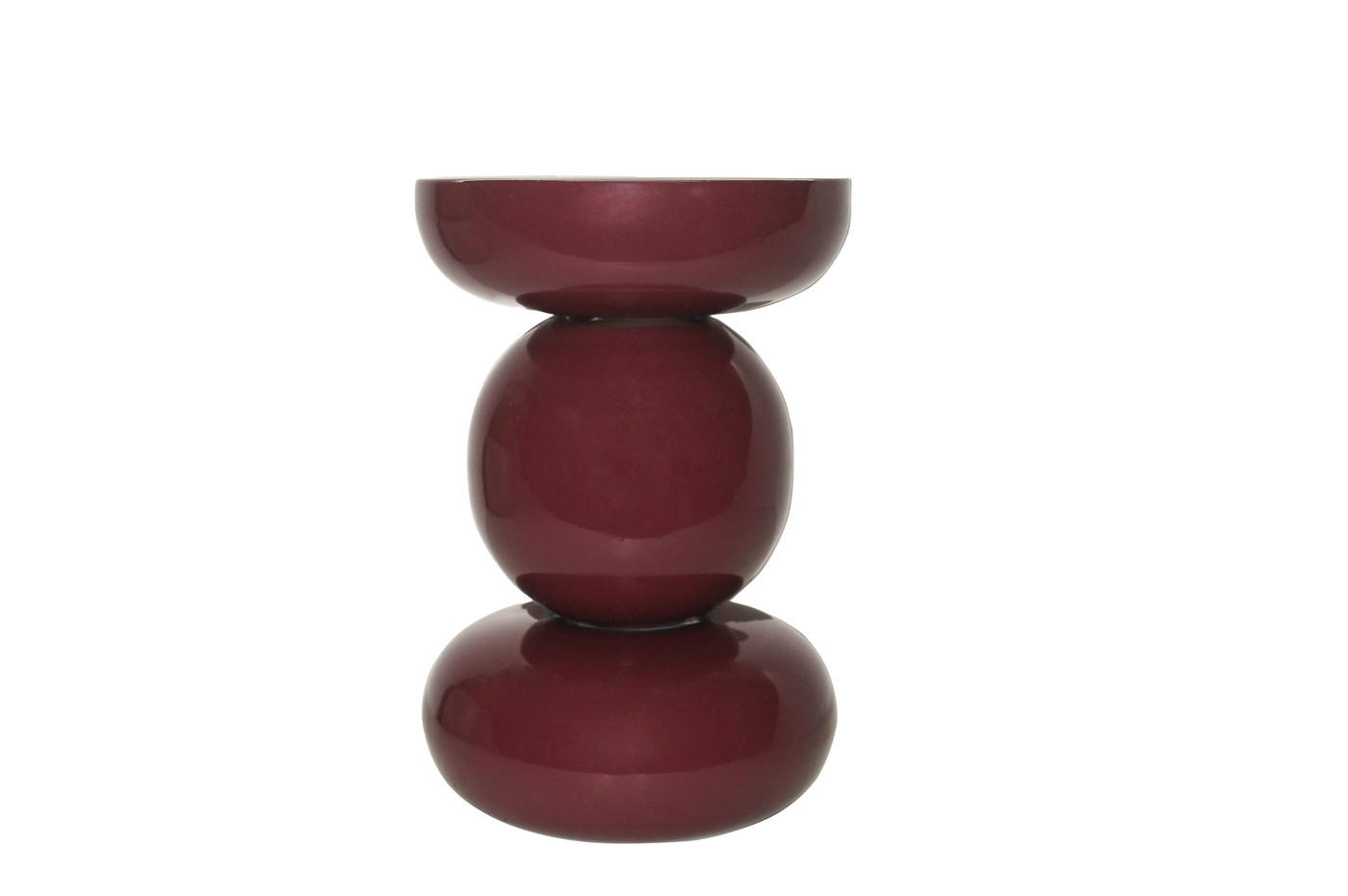BEISTELLTISCH rund aus Metall 33x33x50cm, lila - Lila, Metall (33/33/57cm) - Livingfurn