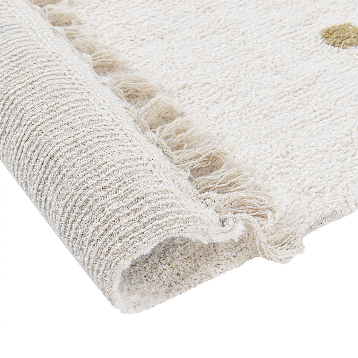KURZFLOR-TEPPICH Weiß 140/200 cm Astaf - Weiß, Textil (140/200cm) - Beliani