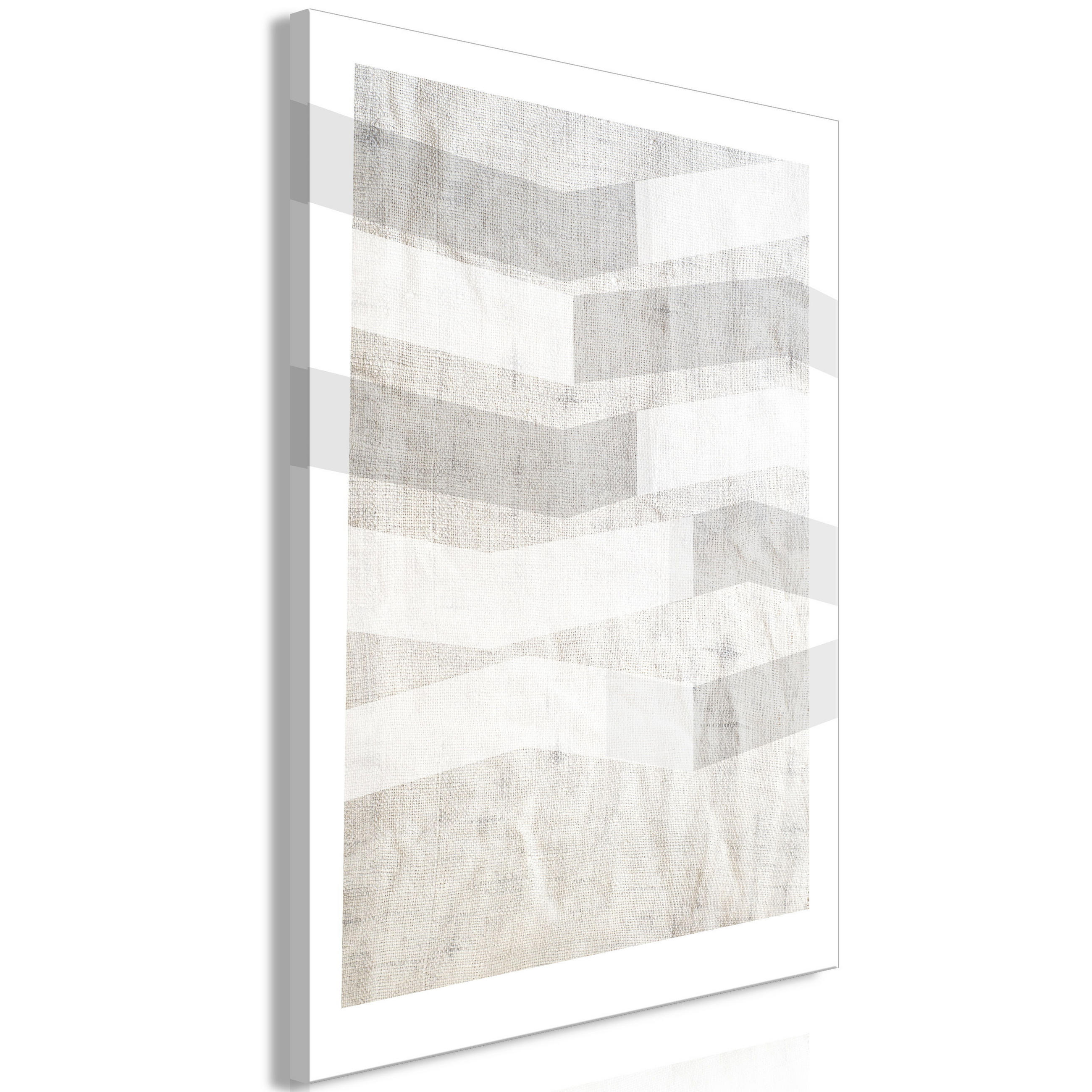 KUNSTDRUCK Grau 60/90 cm - Weiß/Grau, Textil (60/90cm) - KUNSTLOFT