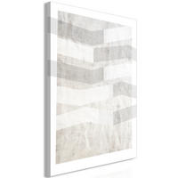 KUNSTDRUCK Grau 60/90 cm - Weiß/Grau, Textil (60/90cm) - KUNSTLOFT