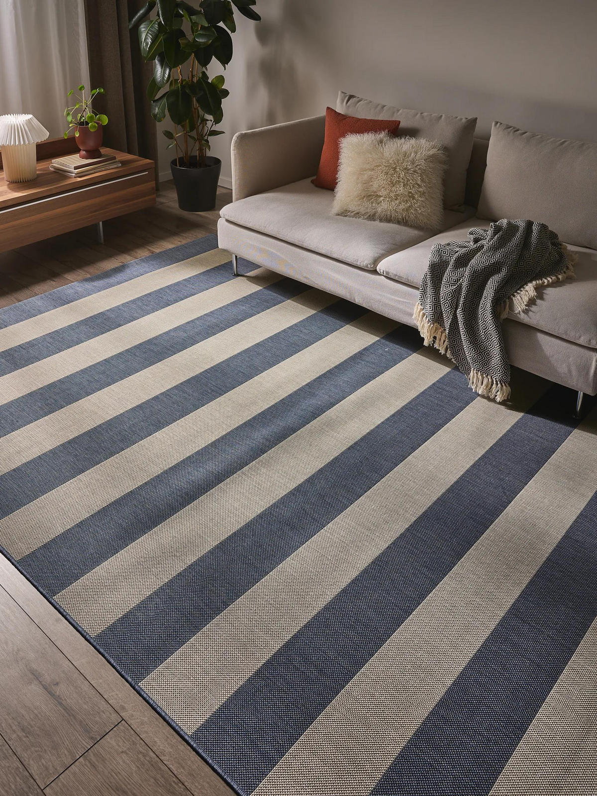 VNITŘNÍ a venkovní koberec Metro Modrá 200x290 cm - modrá, textil/umělá hmota (200/290cm) - benuta Nest