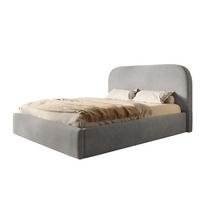BETT 90x200 - Polsterbett mit Bettkasten und Holzrahmen - Modern Betten - Weicher Jasminstoff - Kollektion Verona - Grau - Grau, Holz/Textil (90/200cm) - Alpi-Möbel
