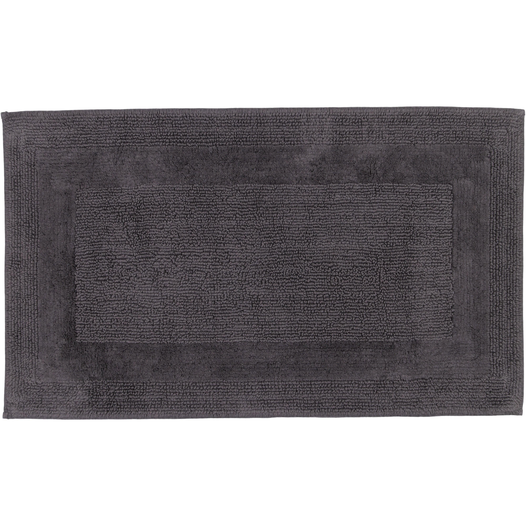BADTEPPICHE LUXUS BADTEPPICH 1000 BASALT - 740 - Grau, Textil (60/100cm) - Cawoe
