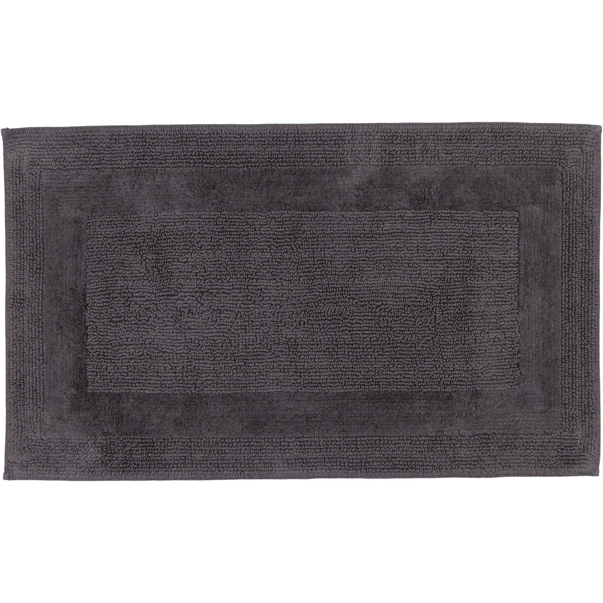 BADTEPPICHE LUXUS BADTEPPICH 1000 BASALT - 740 - Grau, Textil (60/100cm) - Cawoe