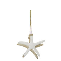 AUFHÄNGER SEESTERN (3ER SET) - Weiß, Holz (5.5/42/24cm) - J-Line