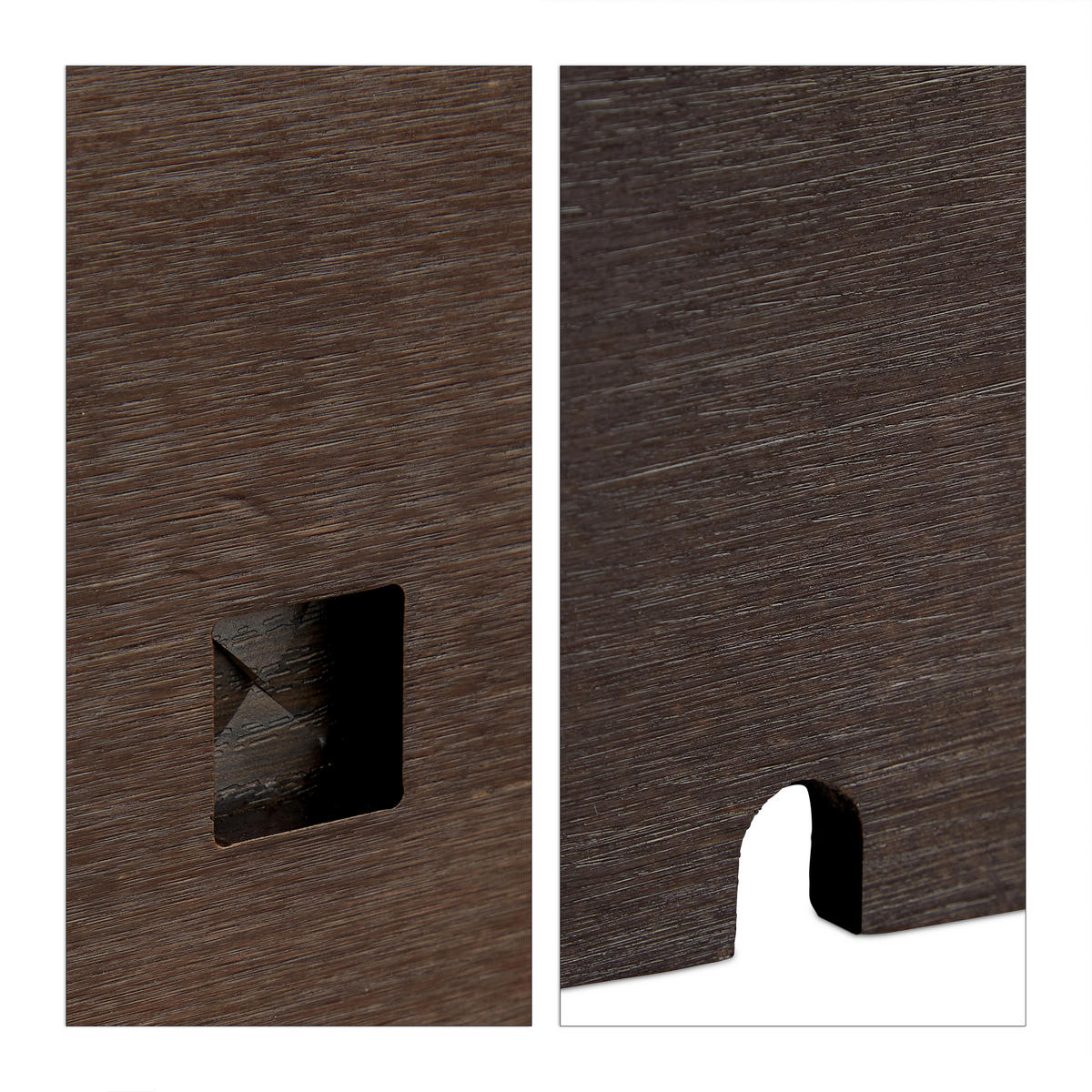 KABELBOX - Dunkelbraun, Holz (14/25.5/16.5cm) - Relaxdays