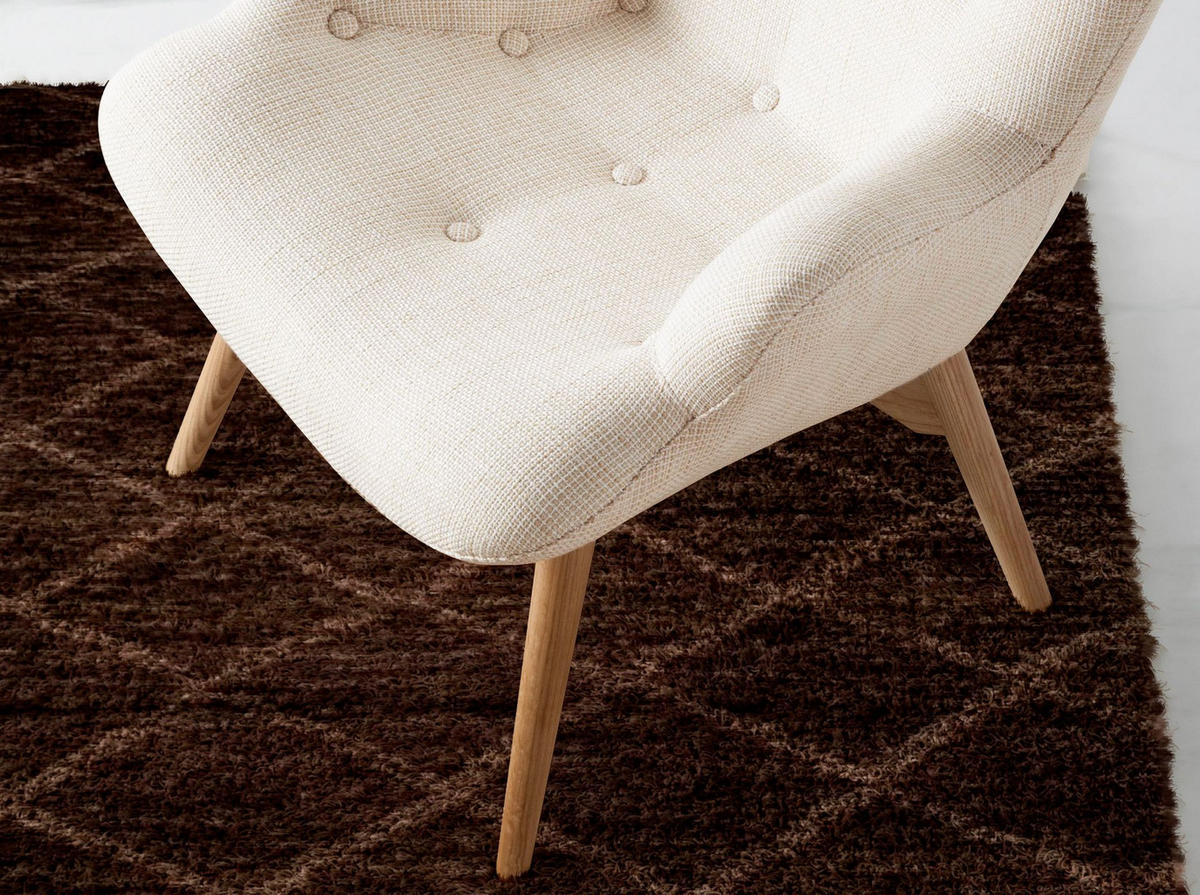 SESSEL Sessel Stoff Beige 70/80/92 cm - Eschefarben/Beige, Holz/Textil (70/92/80cm) - ANGEL CERDA