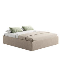 POLSTERBETT mit Stauraum & H2 Matratze 200x200 cm in Beige - Beige, Textil (200/200cm) - Home Collective