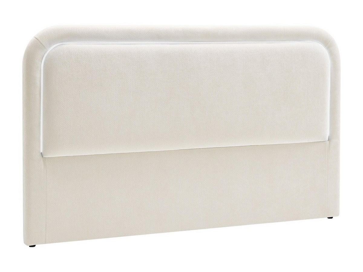 BETTKOPFTEIL - 2 Personen - stoff - beige Irsita - Beige, Textil (190/8/110cm) - Vente-Unique