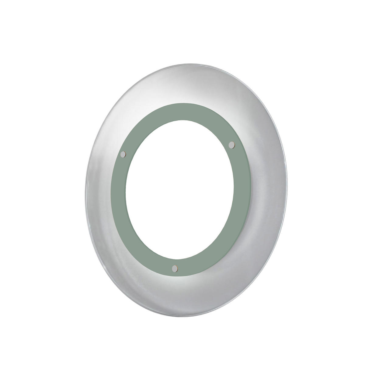 LED-DECKENLEUCHTE - Grün, Metall (35/35/7cm) - Lumicom