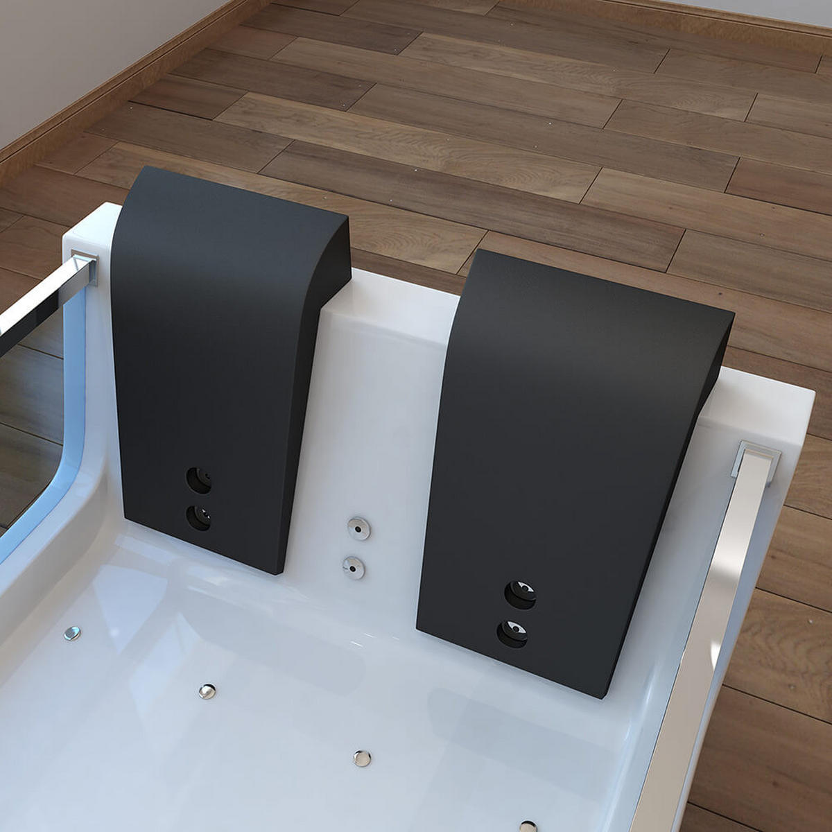 WHIRLPOOL ATLANTIC - Größe: XL - Weiß, Keramik (180/60/120cm) - Home Deluxe