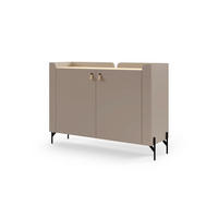 KOMMODE SOVI 06 130 / 95 / 42 cm in Porcini / Eiche Mavelie - Greige/Eichefarben, Holzwerkstoff (130/95/42cm) - Deine Möbel 24