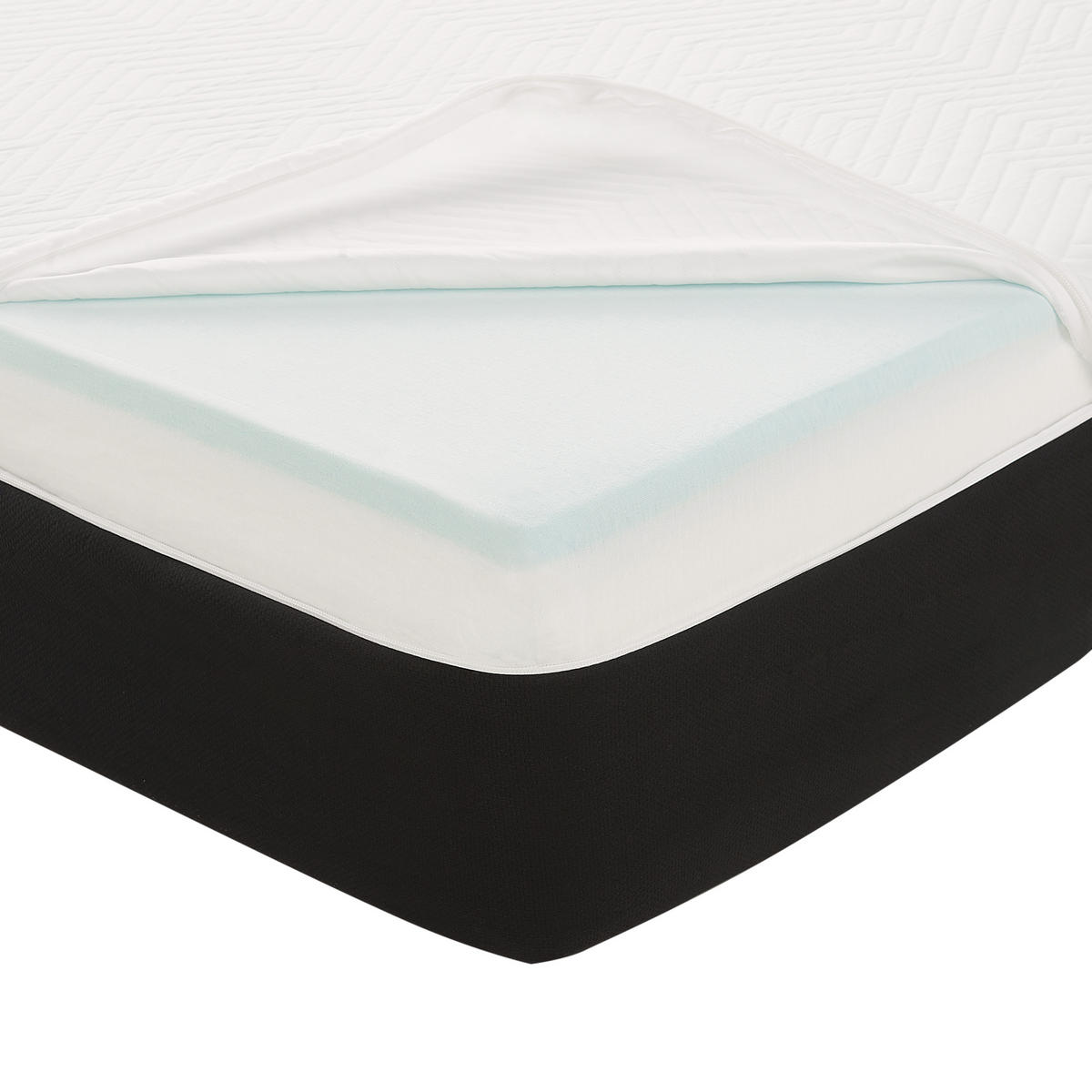 LATEX-MEMORYSCHAUM-MATRATZE H2/3 Mittel 180/200 cm Treasure - Weiß, Textil (180/200cm) - Beliani