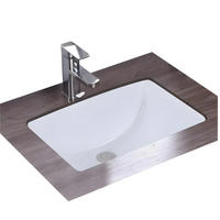 UNTERBAUWASCHBECKEN Rea Adela - Weiß, Keramik (33/19/46cm) - REA