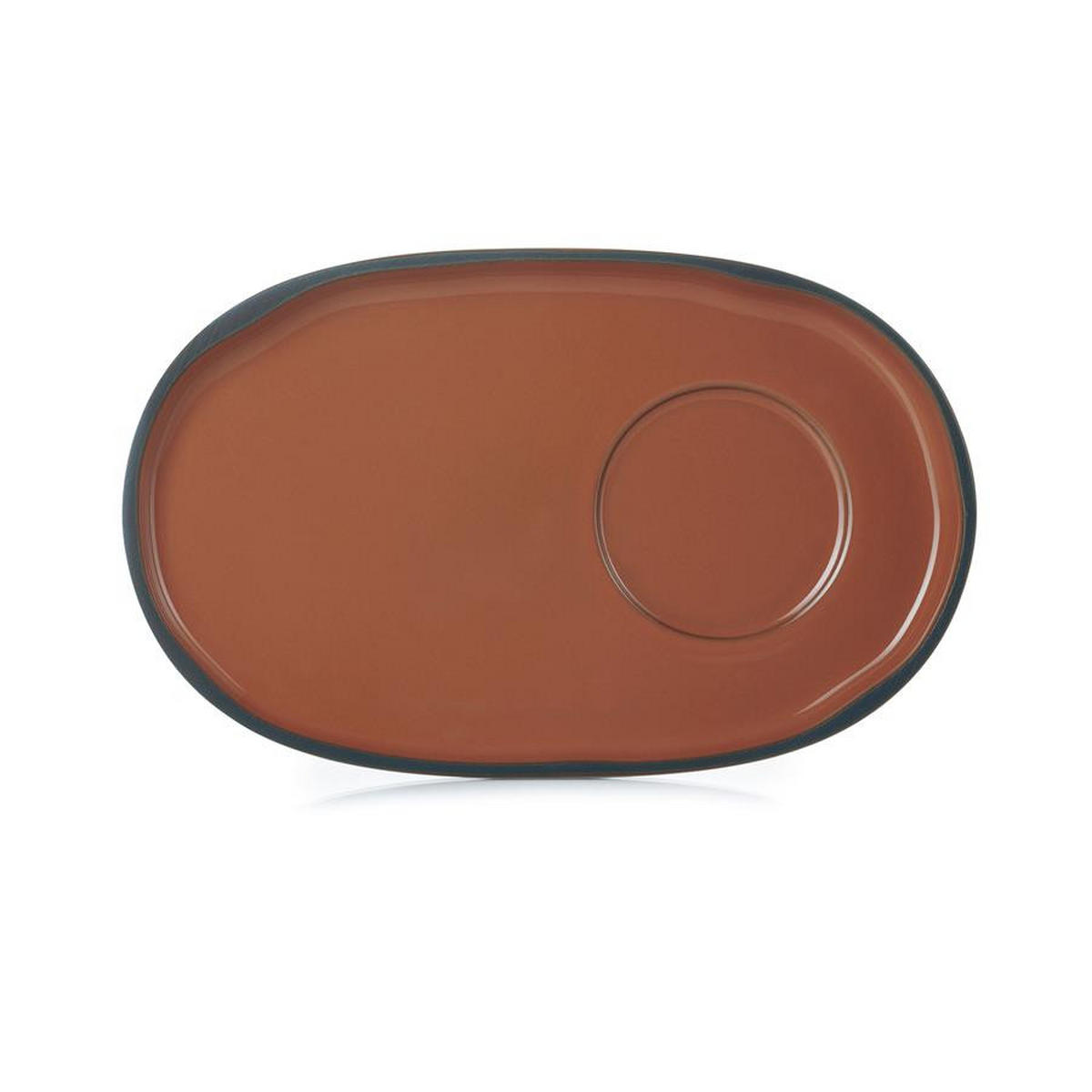 UNTERTASSE CARACTERE 18 x 11,1 x 1,5 cm Zimt - Braun, Keramik (18/11.1/1.5cm) - Revol Porcelaine France