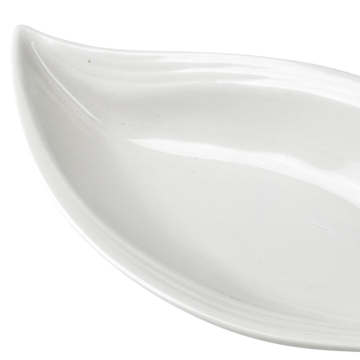 SERVIERSCHALE Basic Weiß 32/15/6 cm Keramik - Weiß, Keramik (15/6/32cm) - Mondex