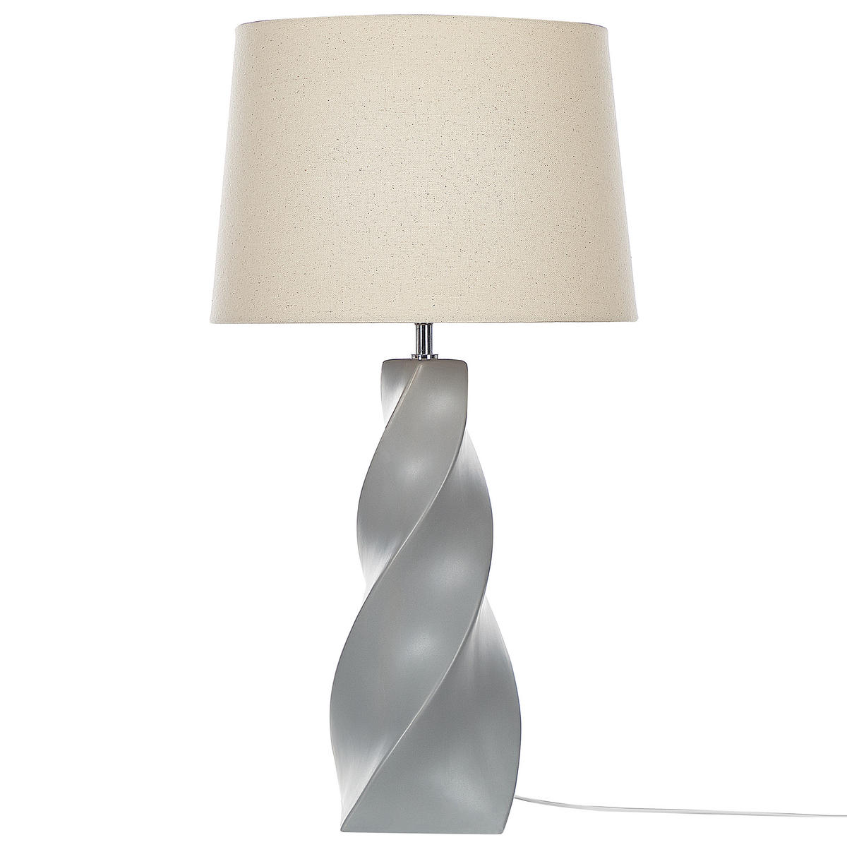 TISCHLAMPE Belaya 38/38/71 cm - Grau, Keramik (38/38/71cm) - Beliani