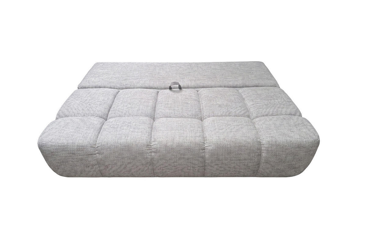 POHOVKA S funkcí spaní A úložným prostorem, strukturovaná látka Verita, Šedá, COCO - šedá, dřevo (205/97/105cm) - Kaiser Möbel