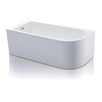 ECKBADEWANNE - 240L - 170 x 75 x 58 cm - Ecke Links - Weiß - ANIKA - Weiß, Kunststoff (170/58/75cm) - Vente-Unique