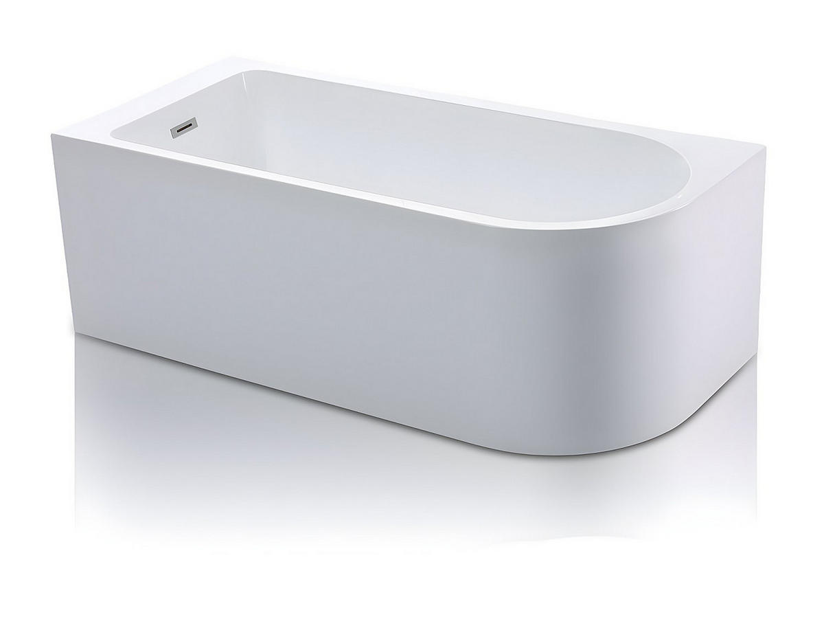 ECKBADEWANNE - 240L - 170 x 75 x 58 cm - Ecke Links - Weiß - ANIKA - Weiß, Kunststoff (170/58/75cm) - Vente-Unique