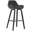 BARHOCKER Stoff schwarz - Schwarz, Textil (52/103/51cm) - CLP