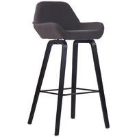 BARHOCKER Stoff schwarz - Schwarz, Textil (52/103/51cm) - CLP