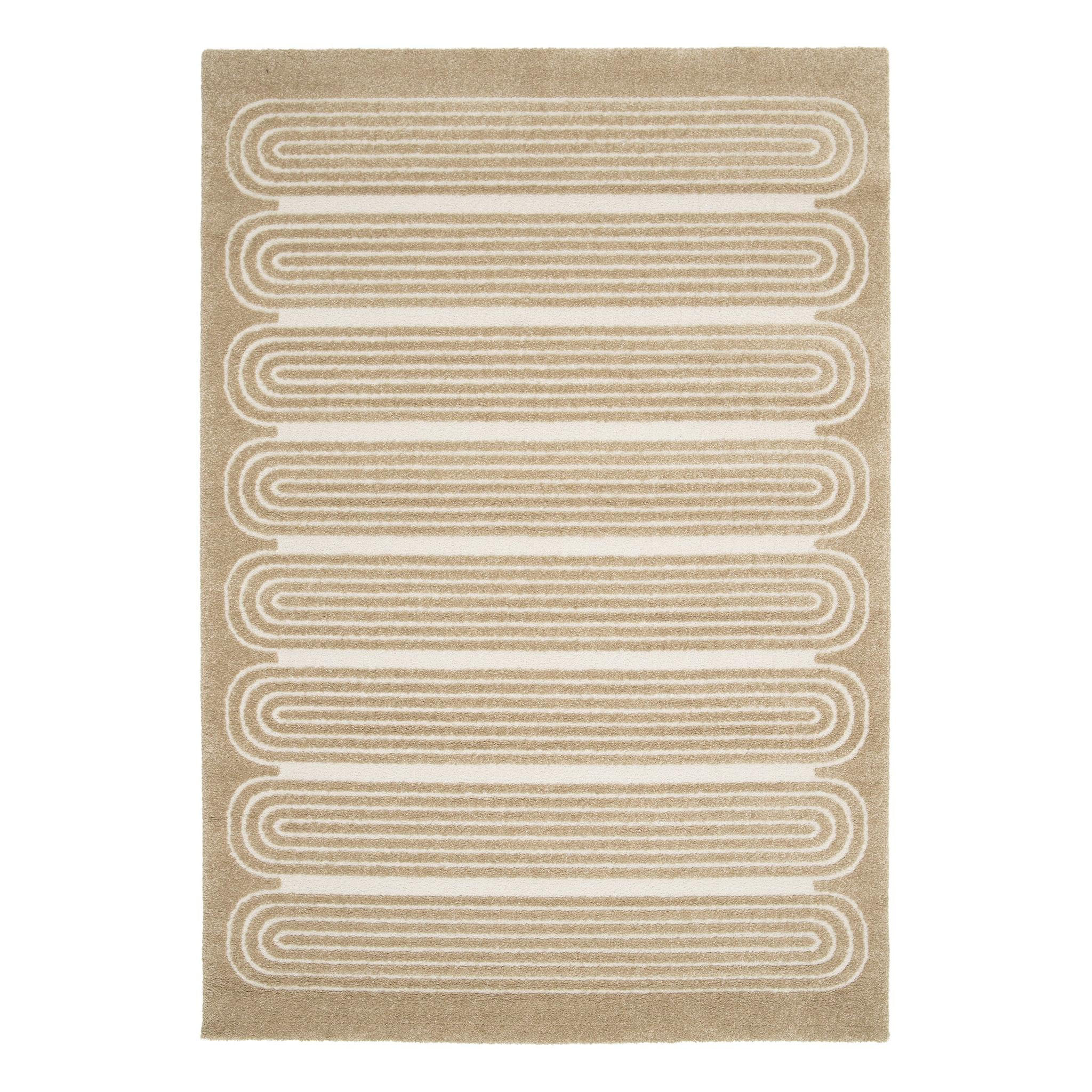 TEPPICH sehr weich mit Relief-Effekt bruin - Braun, Textil (160/230cm) - AFK Living