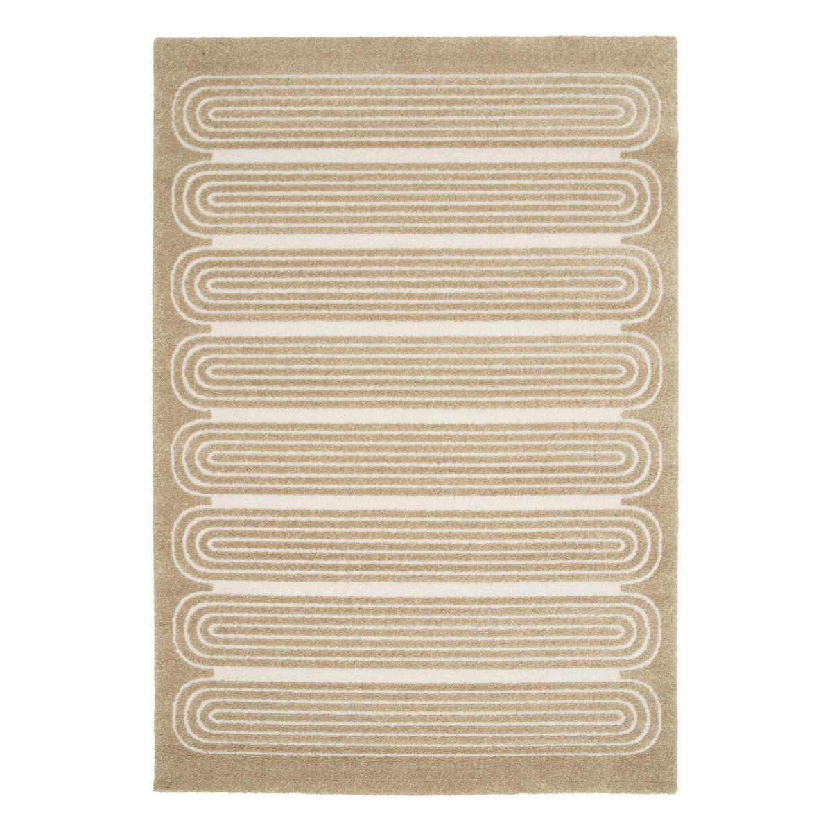 TEPPICH sehr weich mit Relief-Effekt bruin - Braun, Textil (160/230cm) - AFK Living