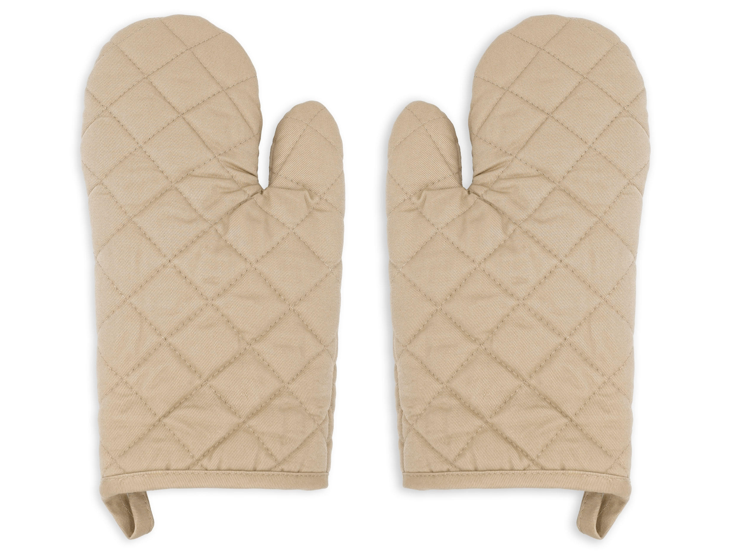 OFENHANDSCHUHE, 2er-Set, 18x28 cm, 100% Baumwolle, Beige - Hellbraun, Textil (18/28cm) - Zollner