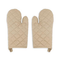 OFENHANDSCHUHE, 2er-Set, 18x28 cm, 100% Baumwolle, Beige - Hellbraun, Textil (18/28cm) - Zollner