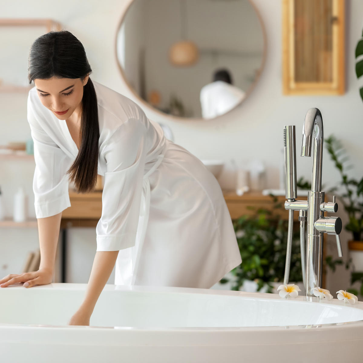 BADEZIMMERSCHRANK - Hellbraun, Holz/Holzwerkstoff (34.5/60/21cm) - Relaxdays