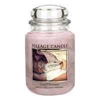 DUFTKERZE Cozy Cashmere Rosa Glas 602 g 2 Dochte - Pink, Glas (15cm) - Village Candle