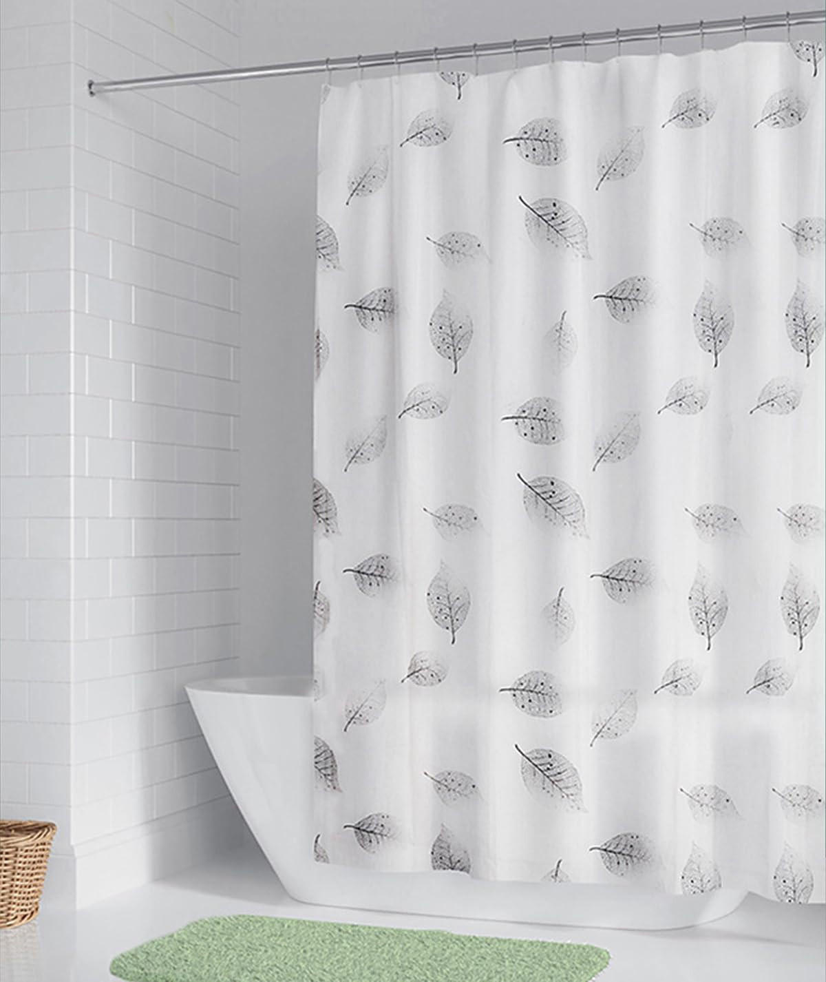 DUSCHVORHANG 120 x 180 cm dick wasserdicht mit Haken Badezimmer - Multicolor, Kunststoff (120/180cm) - MCBOSON
