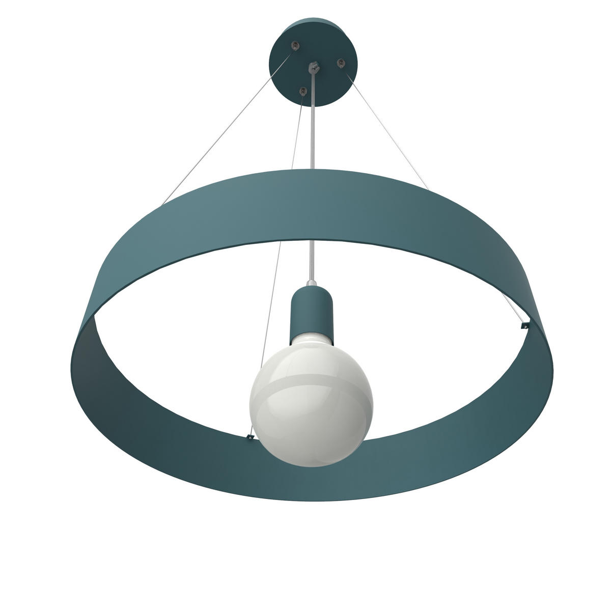 HÄNGELEUCHTE - Blau, Metall (40/40/6cm) - Lumicom