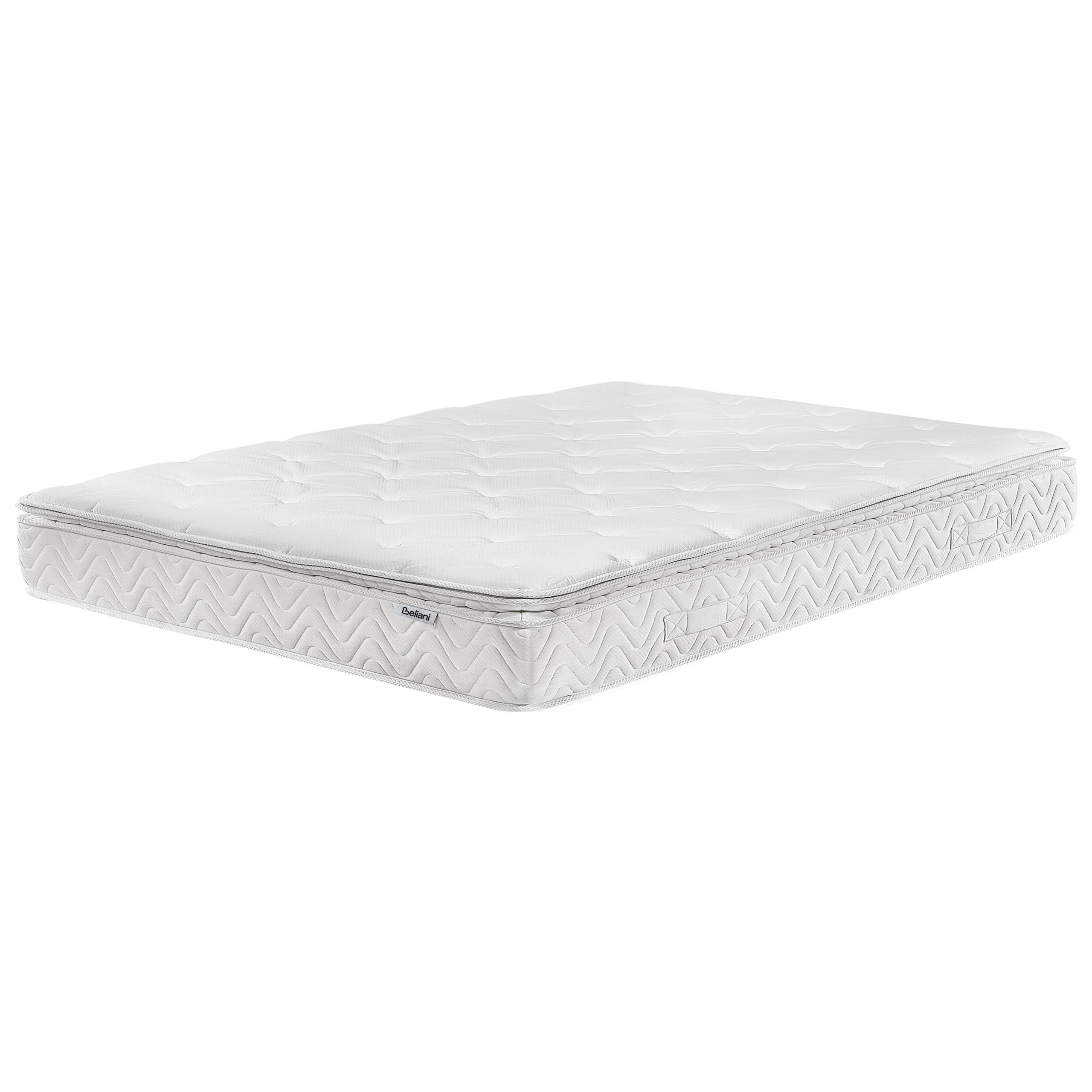 MEMORYSCHAUM-TASCHENFEDERKERNMATRATZE H3/4 Fest 180/200 cm Luxus - Beige, Textil (180/200cm) - Beliani