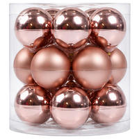 CHRISTBAUMKUGEL Noel Altrosa, 15-teilig - Altrosa, Glas (1/1/1cm) - Mömax