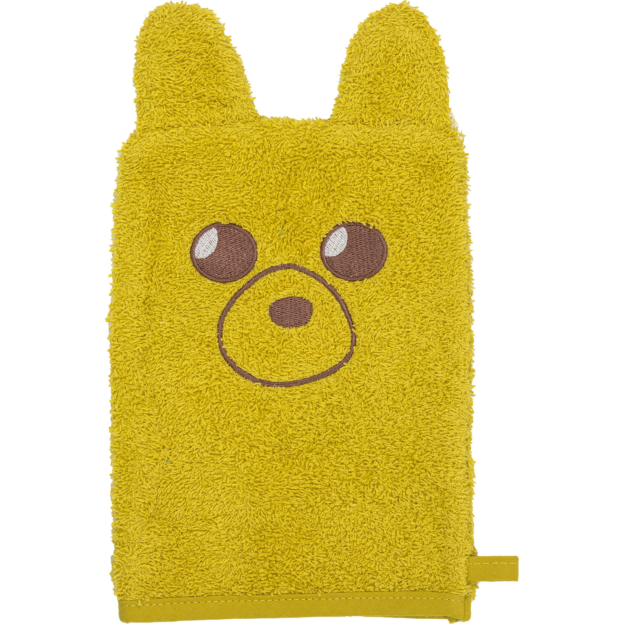 WASCHHANDSCHUHE FLIPS DER BÄR APFEL - Gelb, Textil (16/23cm) - Smithy