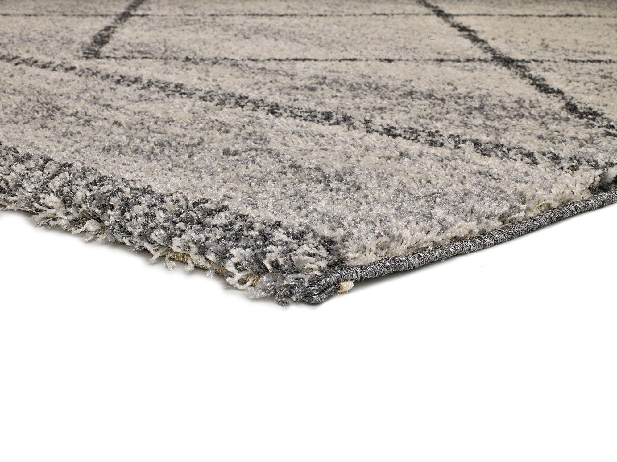 HOCHFLORTEPPICH Grau Kasbah 133/190 cm - Grau, Naturmaterialien/Textil (133/190cm) - Atticgo