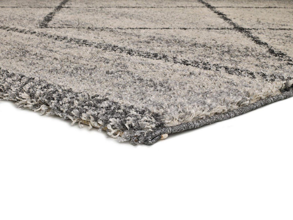 HOCHFLORTEPPICH Grau Kasbah 80/150 cm - Grau, Naturmaterialien/Textil (80/150cm) - Atticgo
