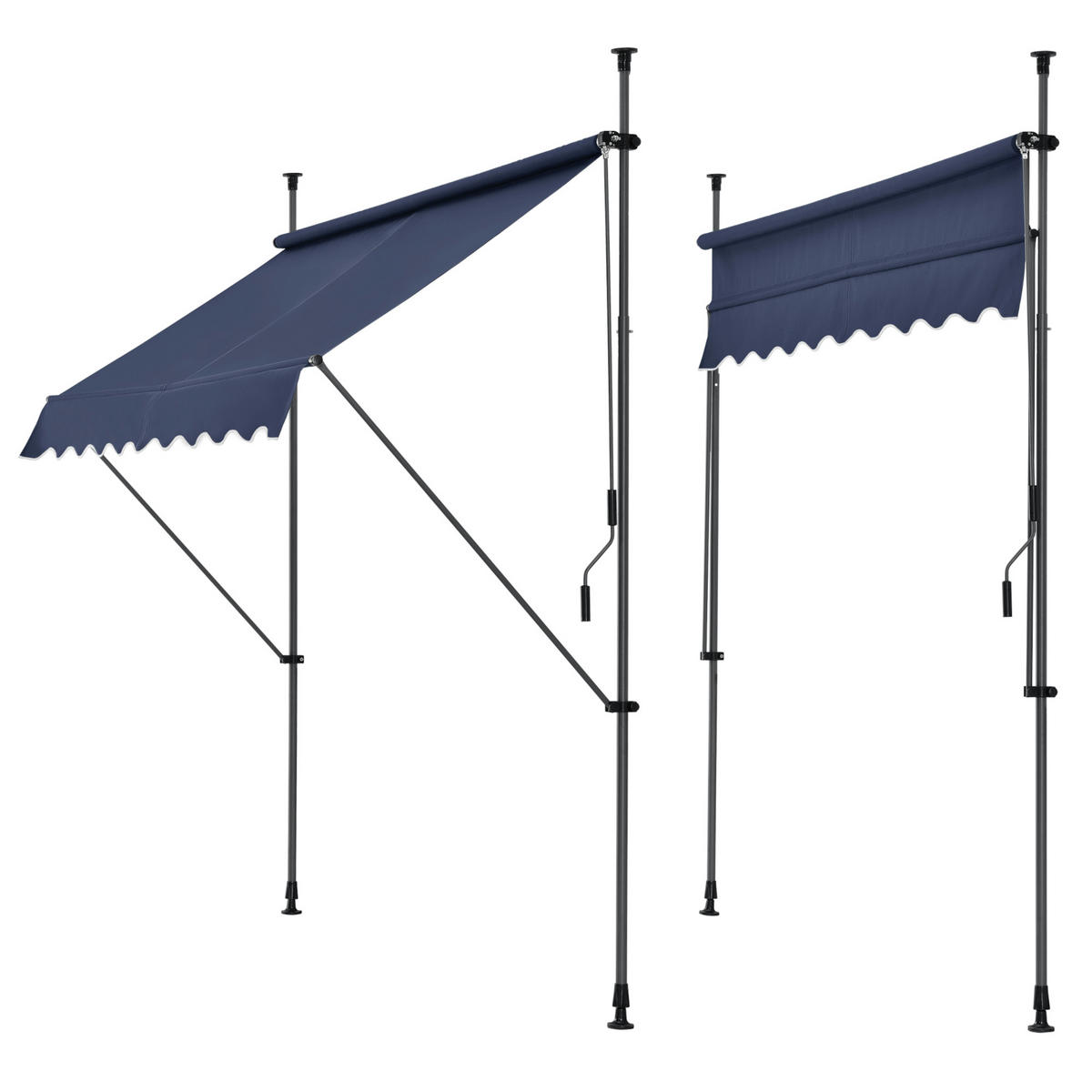 KLEMMMARKISE Stem - Dunkelblau, Textil/Metall (150/309/120cm) - pro.tec