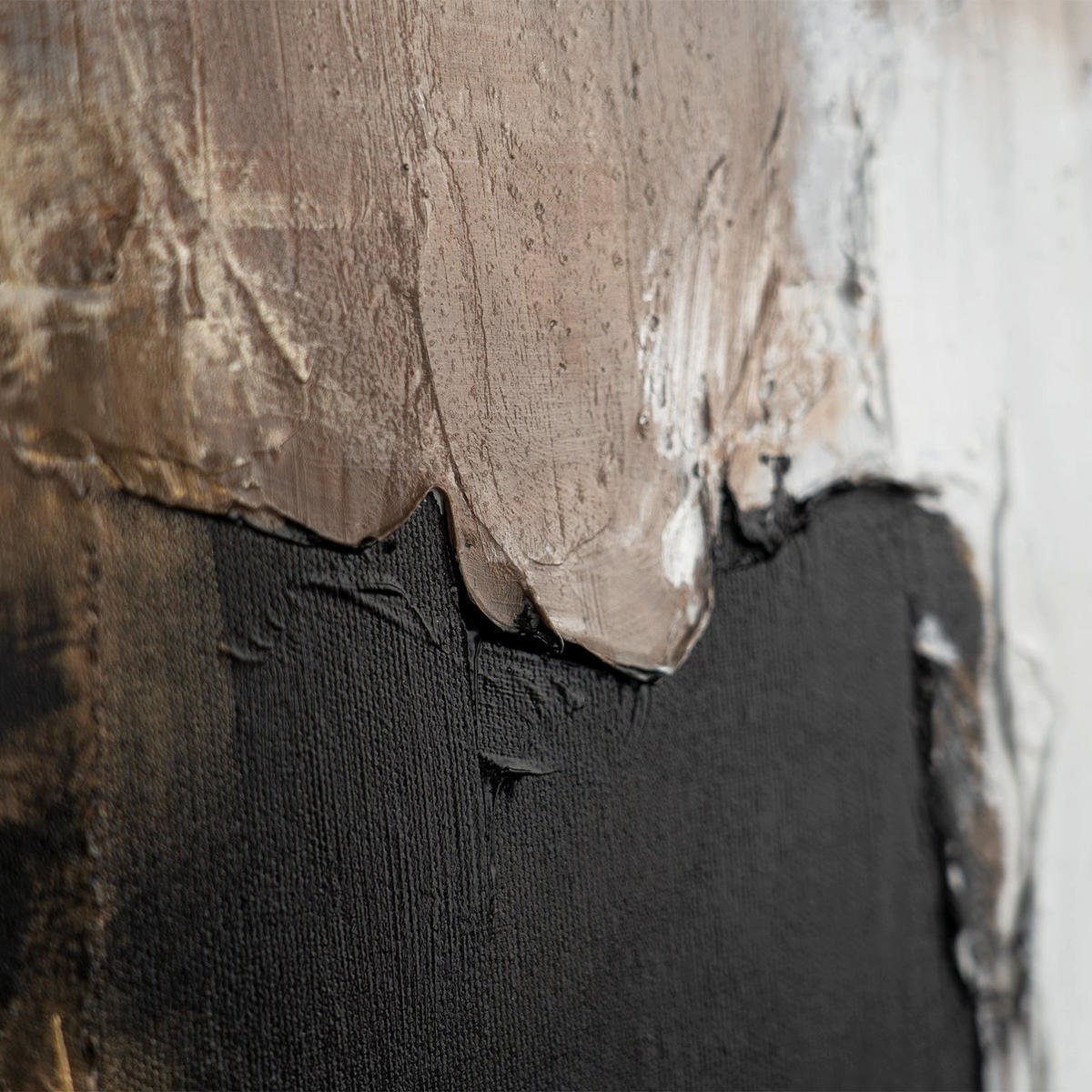 GEMÄLDE Goldene Fragmente Schattenfugenrahmen Gold 60x40 cm - Goldfarben, Holz (60/40cm) - YS-art gallery