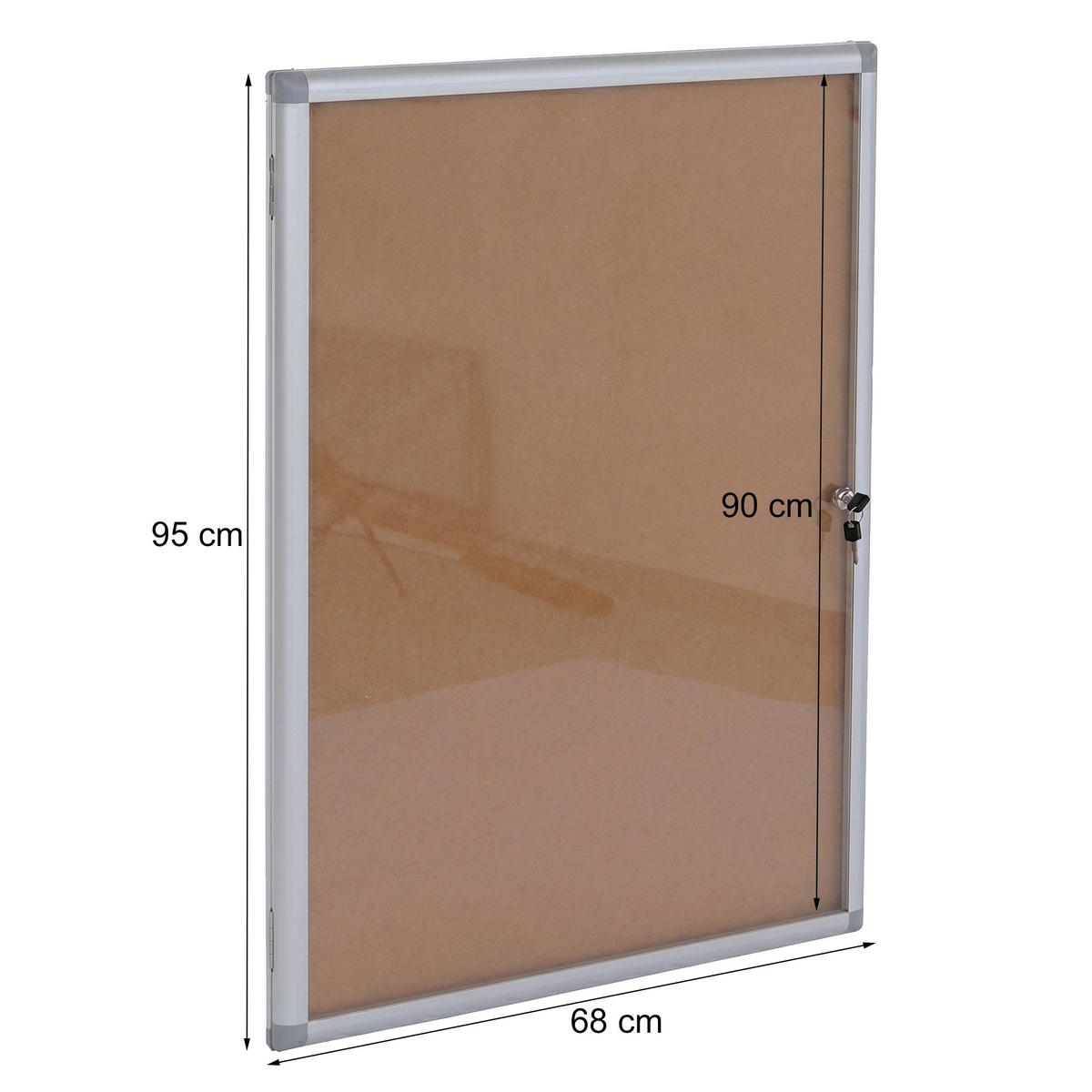 SCHAUKASTEN Beige - Beige, Metall (68/95/7cm) - MCW