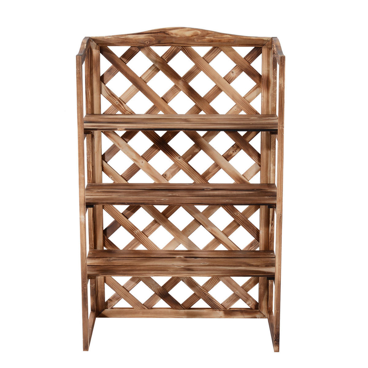 BLUMENSTÄNDER, Tannenholz, Naturholz - Naturfarben, Holz (38/120/75cm) - Outsunny
