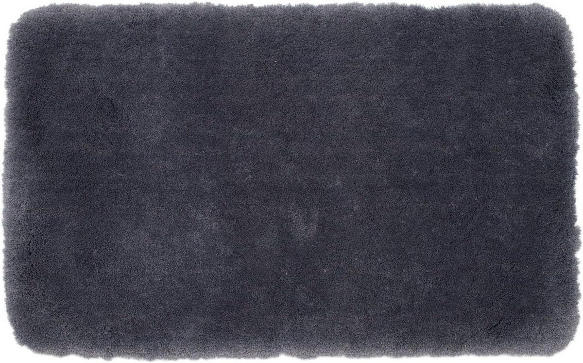 BADTEPPICH Deluxe ANTHRAZIT 70X120CM - Anthrazit, Textil (120/70cm)