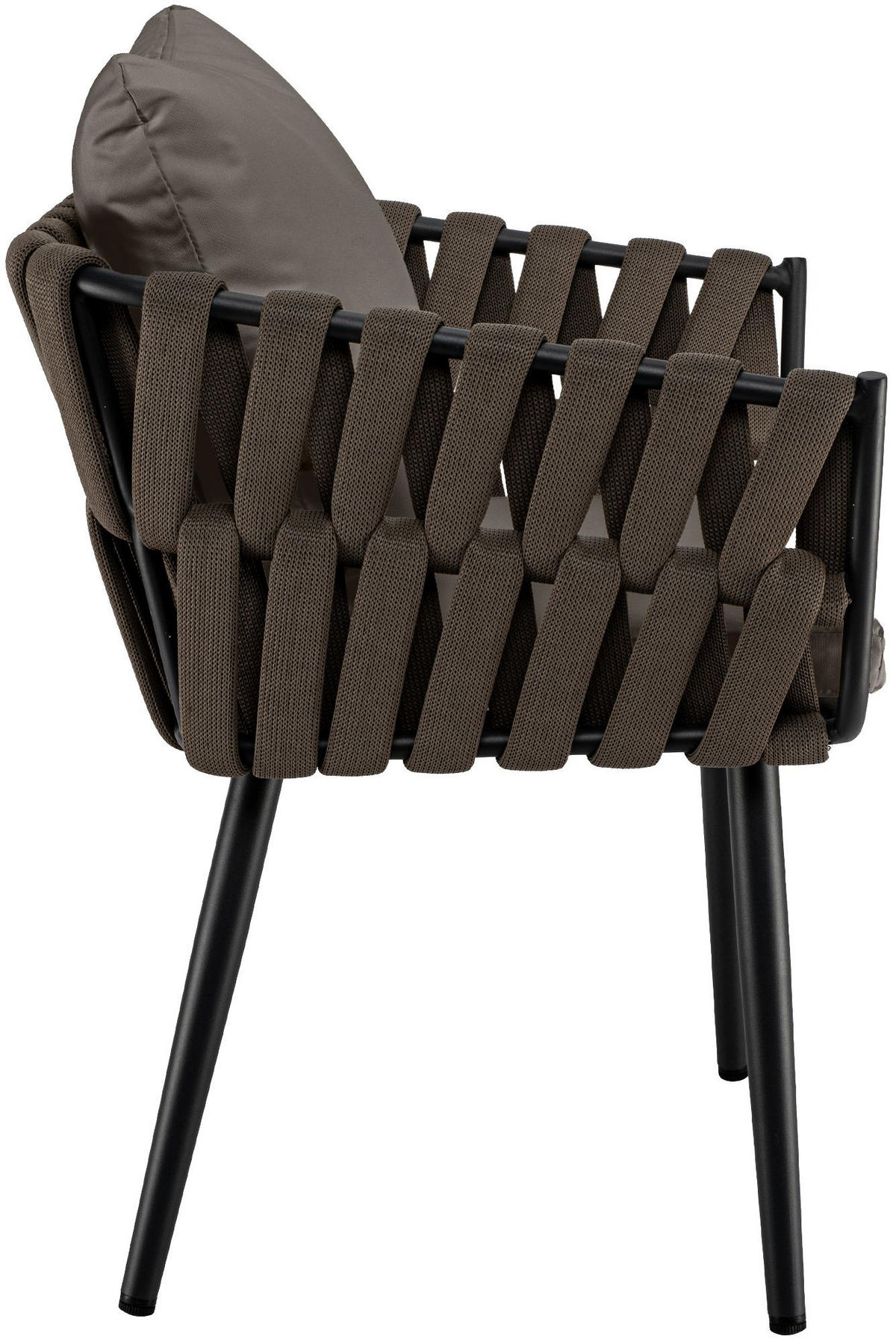 GARTENSTUHL Metall Grau - Grau, Metall (61/43/56cm) - CLP