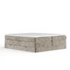 BOXSPRINGBETT Juniper Beige 140/200 cm - Beige/Schwarz, Holz/Holzwerkstoff (140/200cm) - Maison de Reve