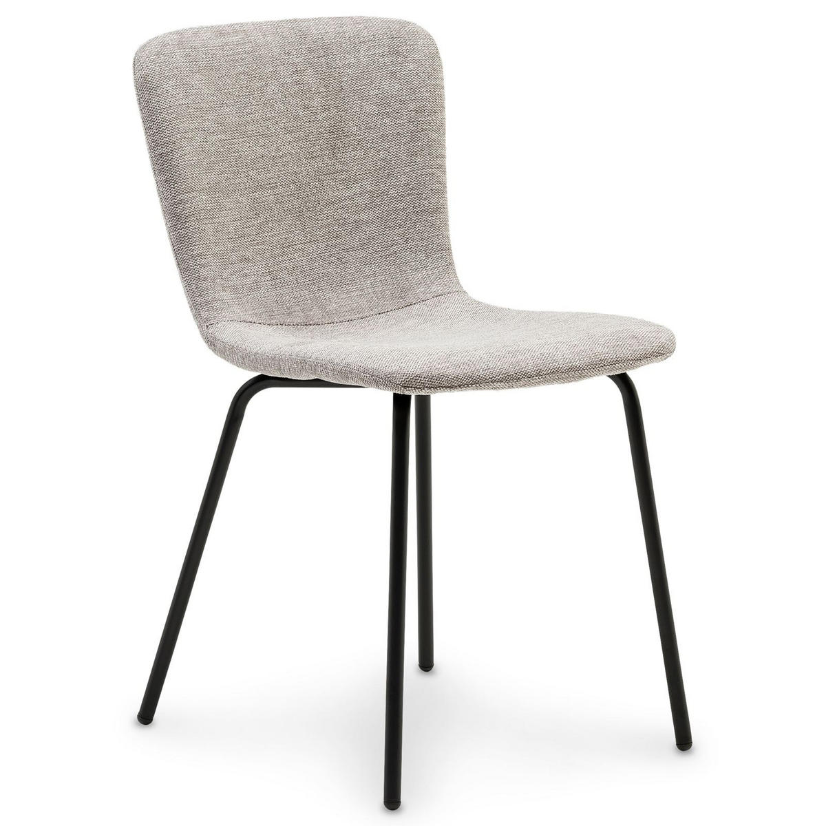 ESSZIMMERSTÜHLE AUDREY 4ER-SET - Grau, Textil (43/80/50cm) - IDIMEX